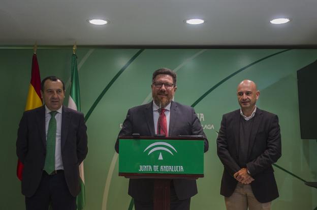 José Luis Ruiz Espejo, Rodrigo Sánchez Haro y Javier Salas. :: fran acevedo