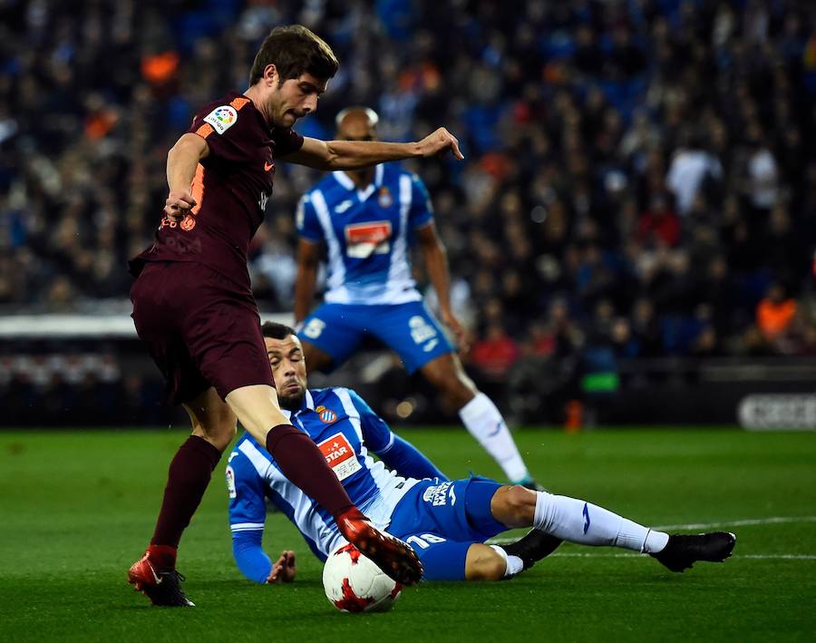 Un tanto de Melendo le dio la victoria al conjunto perico en la ida de cuartos de Copa y dejó en 29 la racha de partidos invicto del Barcelona. 