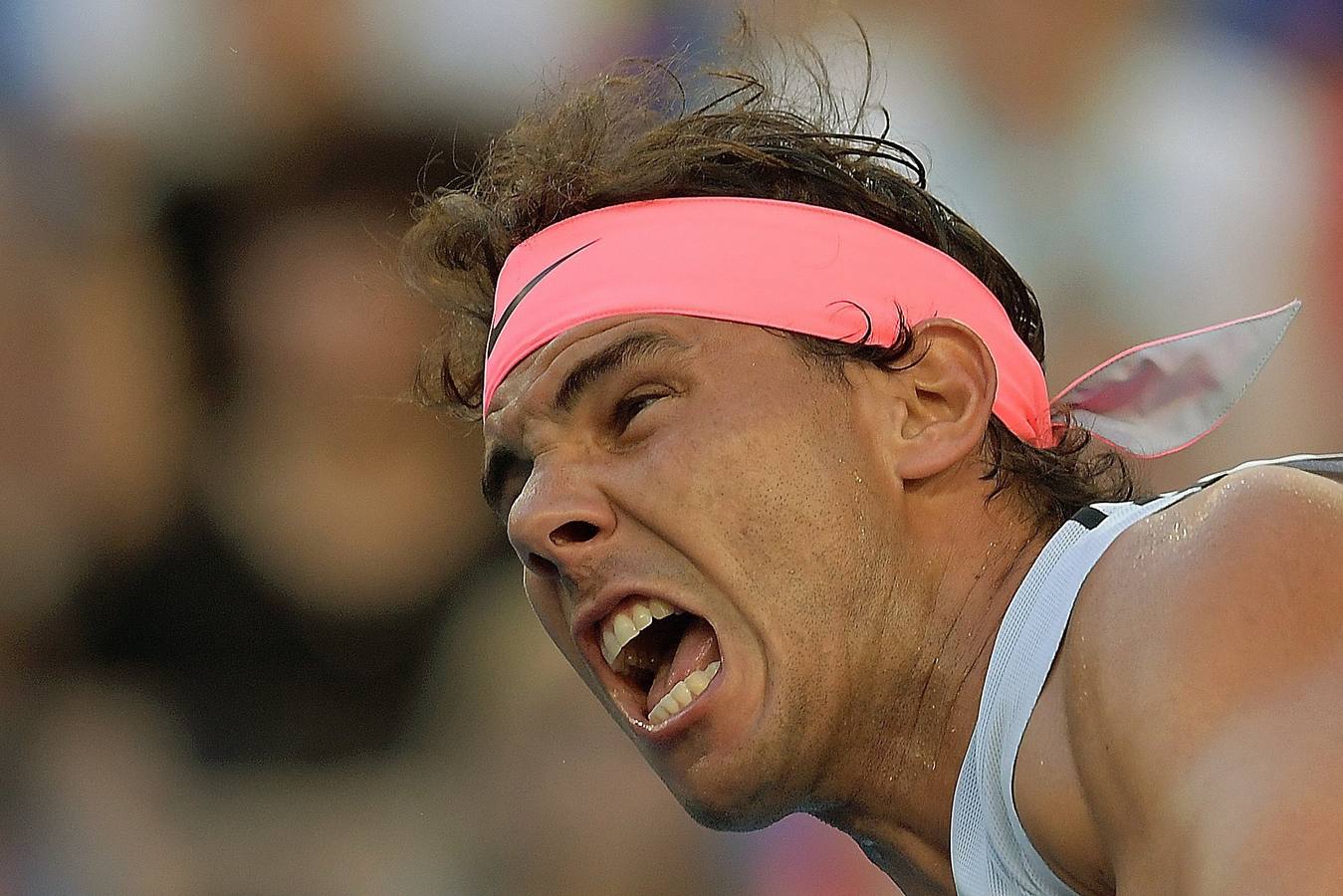 LAs mejores imágenes del partido de tercera ronda del Open de Australia entre Rafa Nadal y Damir Dzumhur.