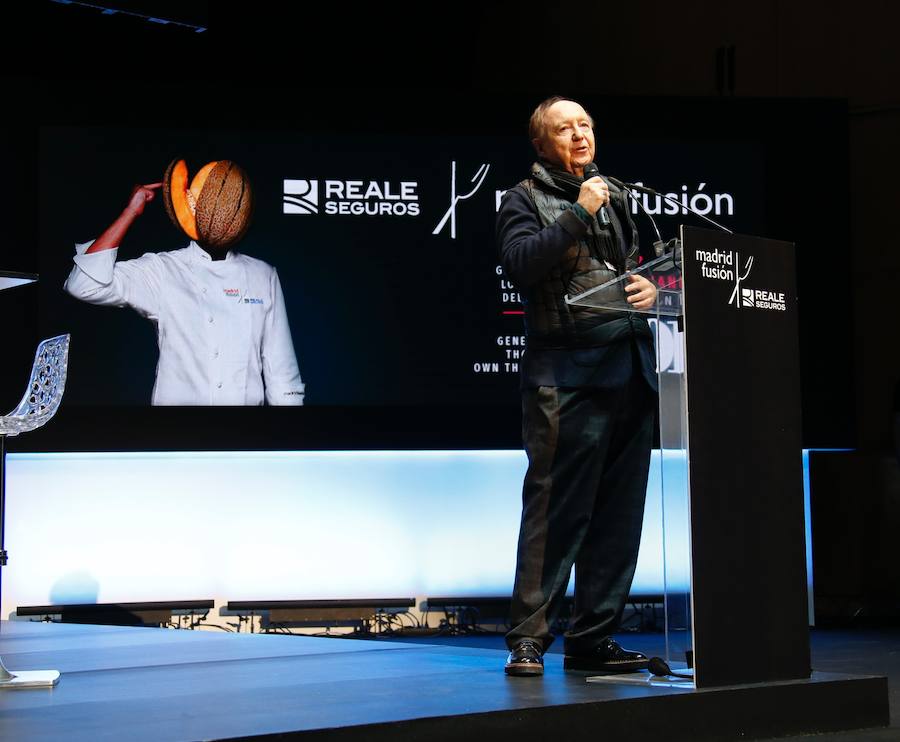 El presidente de Madrid Fusión, José Carlos Capel, durante su intervención.