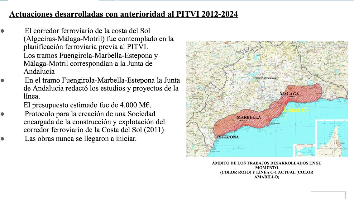 Estudio informativo del nuevo acceso ferroviario a Marbella y Estepona. 