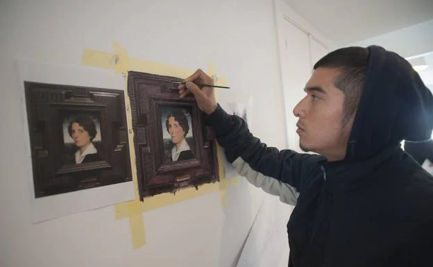 Anaya recrea una pieza de Fernando Labrada. 