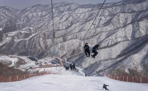 La estación de esquí norcoreana de Masikryong.