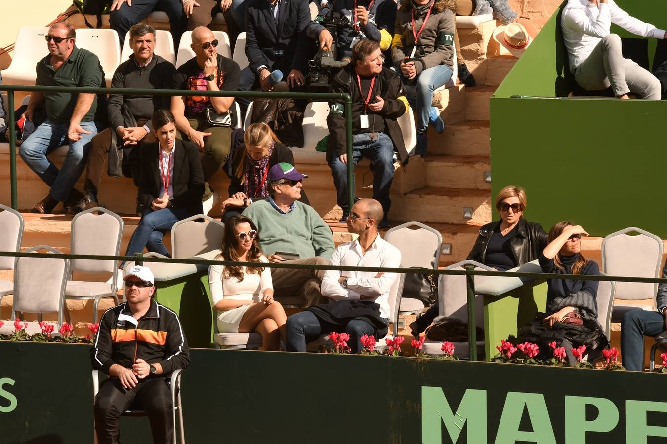 Eliminatoria de la Copa Davis entre España y Grañ Bretaña que se celebra en las instalaciones del Club de Tenis Puente Romano en Marbella 