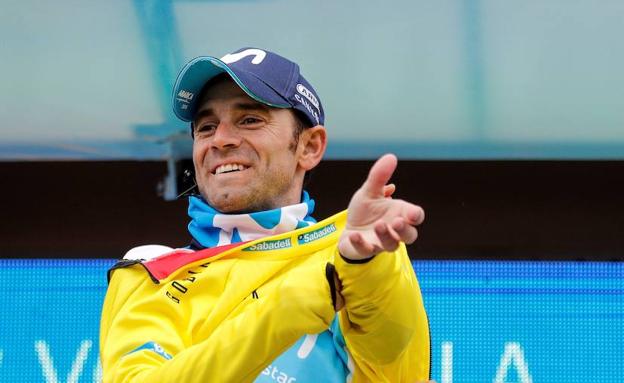 Alejandro Valverde, tras la conquista de la Vuelta a la Comunidad Valenciana.