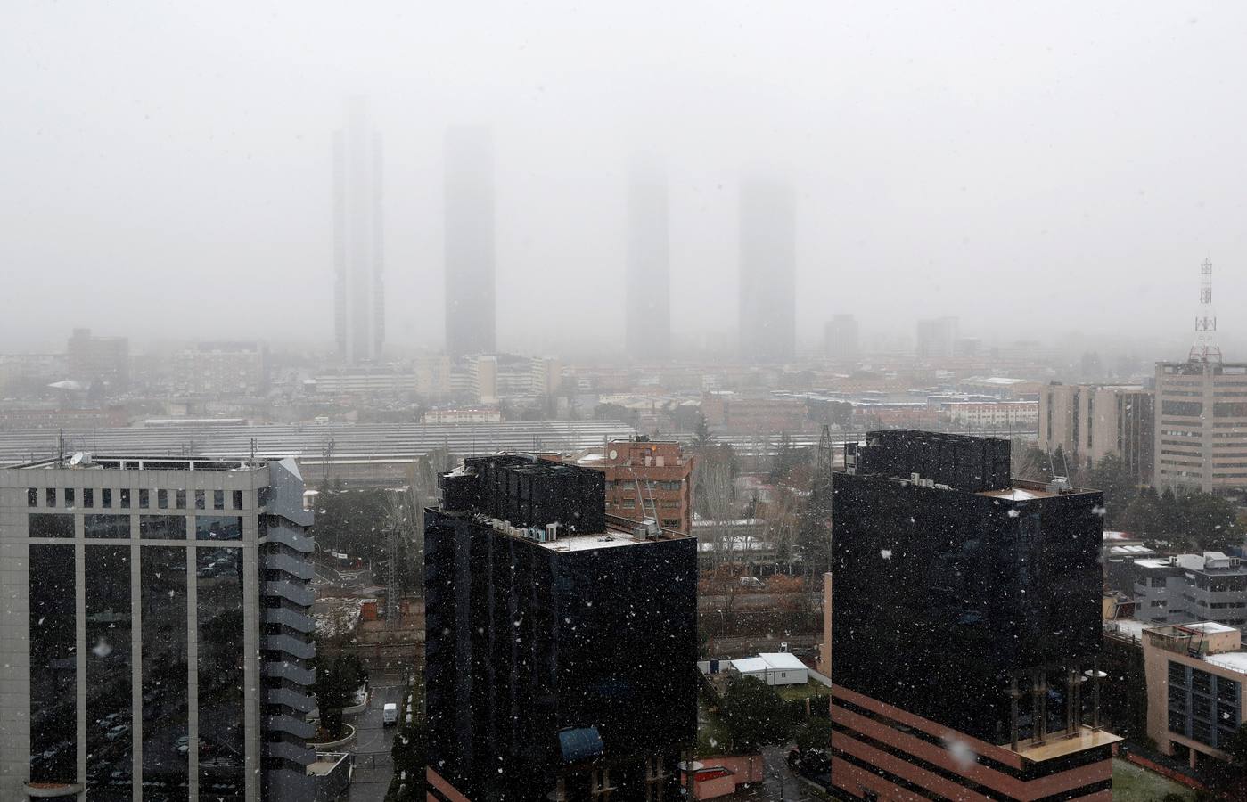 Imagen de Madrid nevada.