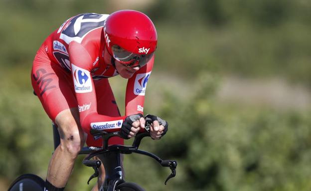 Chris Froome, en la pasada edición de la Vuelta Ciclista a España.