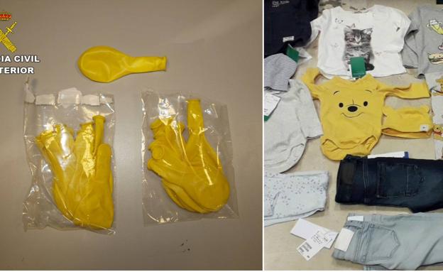 Simula estar embarazada con un globo hinchado donde escondía después ropa robada