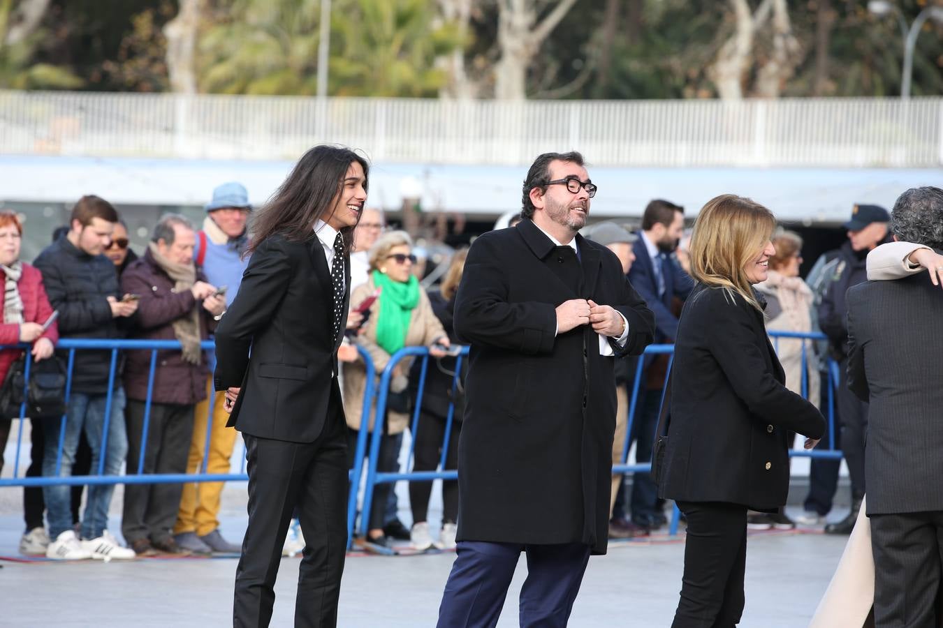 Don Felipe y Doña Letizia presiden la ceremonia en el Pompidou