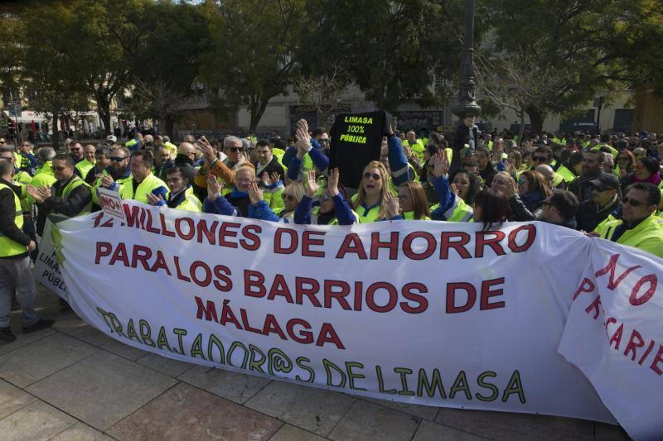 Entre los concentrados han estado trabajadores de Limasa 