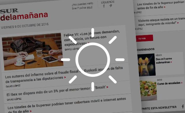 ¿Cómo recibir gratis las newsletter de SUR con las noticias de Málaga?