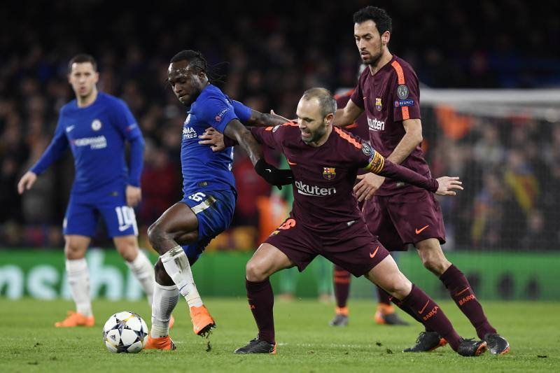 El Chelsea y el Barcelona se enfrentaron en Stamford Bridge en la ida de octavos de final de la Liga de Campeones.