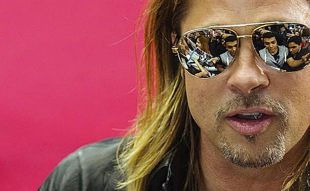 Pitt, en la presentación de 'Guerra Mundial Z'. 