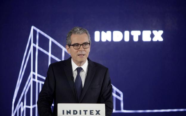 El presidente de Inditex, Pablo Isla, en una comparecencia. :: Cabalar / efe