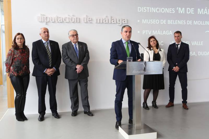 Los distinguidos son este año el Museo de Belenes de Mollina, el PTV Málaga, el exjugador del Málaga Duda y el empresario turístico Antonio García del Valle