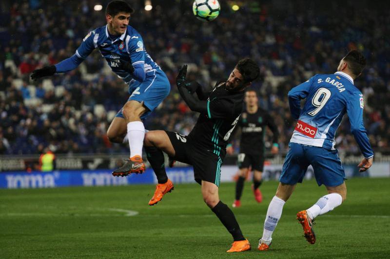 Las mejores imágenes del partido correspondiente a la 26ª jornada de Liga entre el Espanyol y el Real Madrid