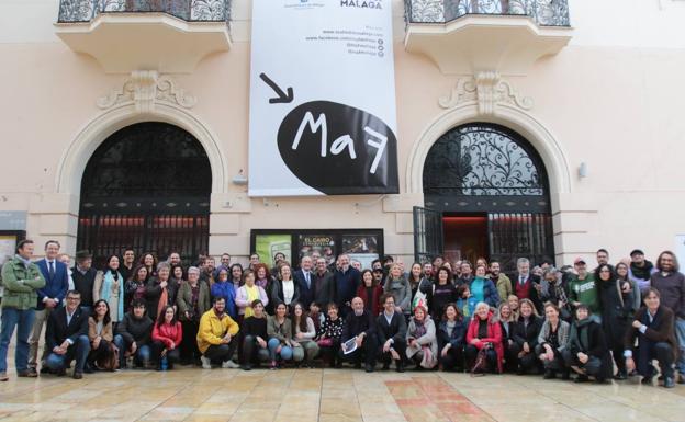 Representanets de los participantes en el MaF (Málaga de Festival) en el acto de presentación 