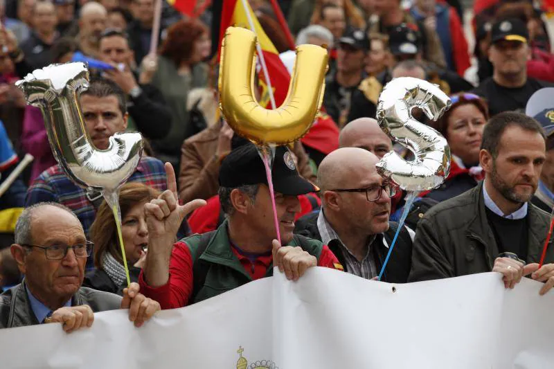 Jusapol protesta para seguir defendiendo ante el Gobierno central la necesidad de que sus sueldos sean iguales a los de otras policías y cuerpos de seguridad autonómicos