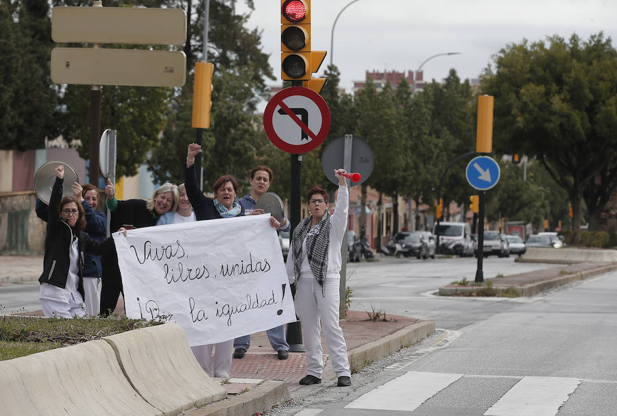 Empleadas de la Escuela Infantil, en Herrera Oria. 