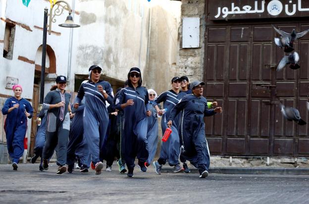 Correr como protesta en Arabia Saudí. :: Faisal Al Nasser / reuters