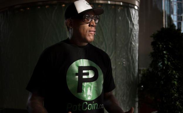 Dennis Rodman, durante un acto en Pekín en diciembre de 2017. 