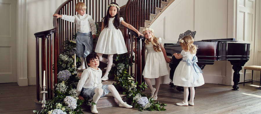 Algunos de los modelos de su colección de ceremonia. 