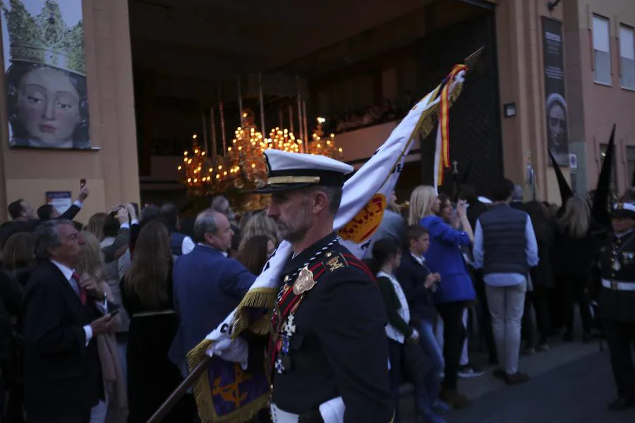 La procesión de la Cofradía de Mena de este Jueves Santo por las calles de Málaga