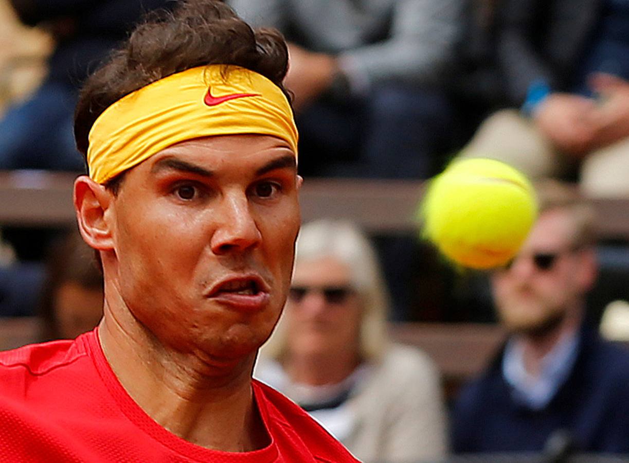 Rafa Nadal y Philipp Kohlschreiber, los protagonistas del segundo partido de la elminatoria de la Copa Davis entre España y Alemania. 