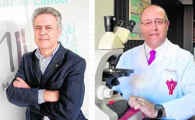 El oncólogo Emilio Alba y el inmunólogo Fernando Fariñas.