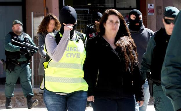 La cabecilla de los CDR detenida esta mañana. 