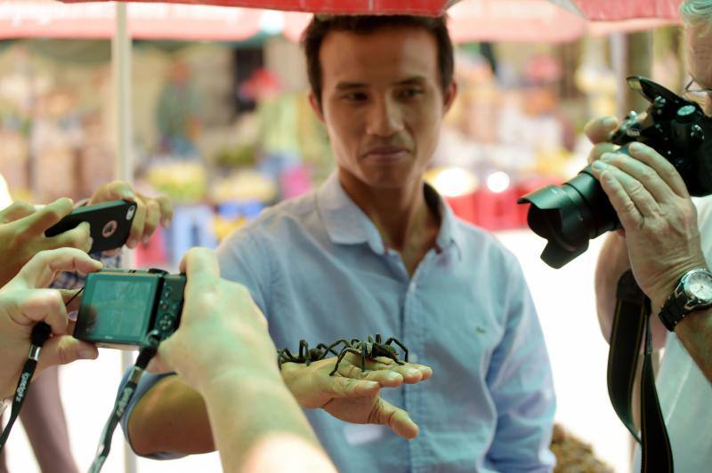 Un plato lleno de estos peludos animales del tamaño de un puño resulta en Camboya un preciado manjar, pero se encuetran en peligro de extinción