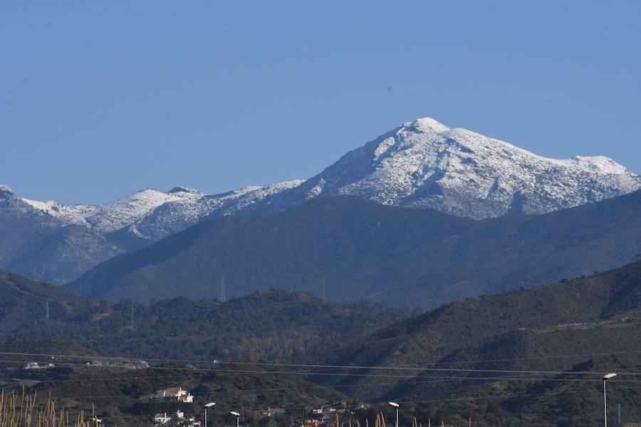 Vista de la Sierra de las Nieves desde Marbella