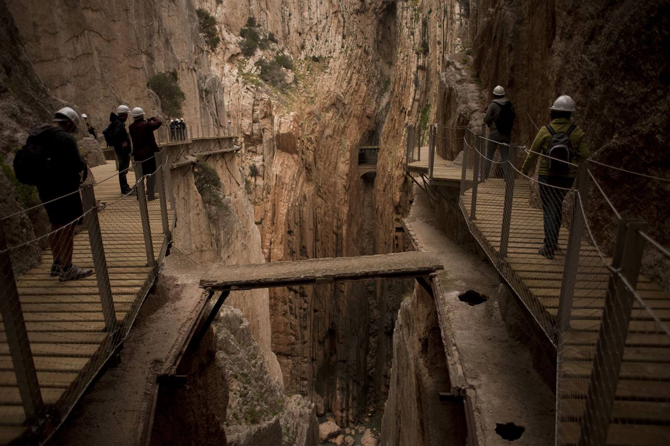 El Caminito del Rey pasó en 2015 de ser un recuerdo del pasado a convertirse en un paraje turístico natural de primer nivel