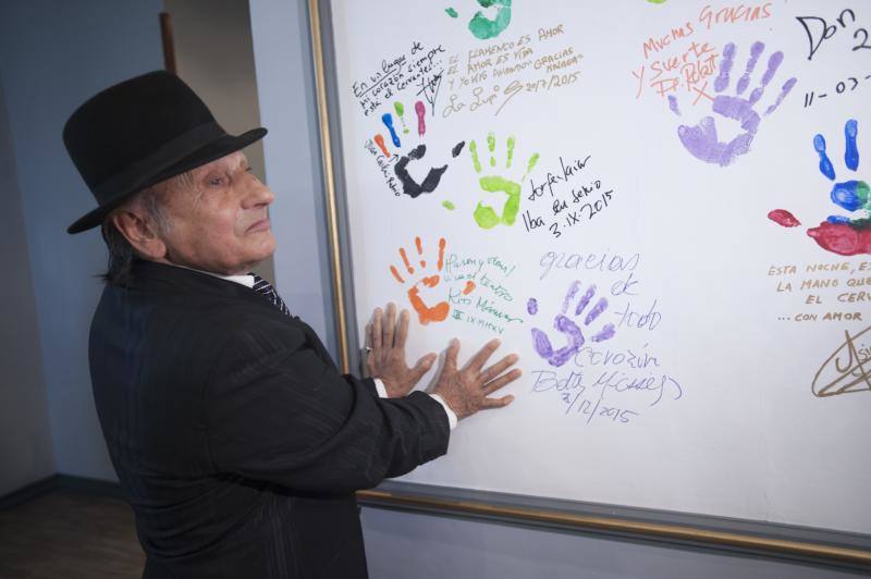 El veterano bailaor deja su impronta en el teatro malagueño antes de recibir un homenaje 