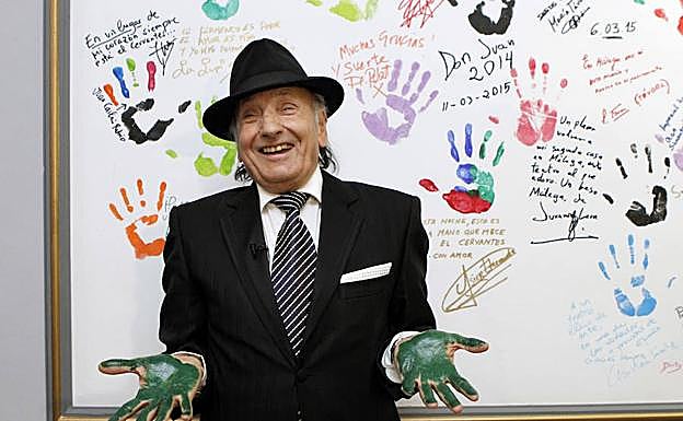 Carrete, tras dejar sus huellas en el teatro malagueño. 