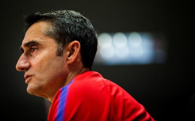 Ernesto Valverde, técnico del Barça. 