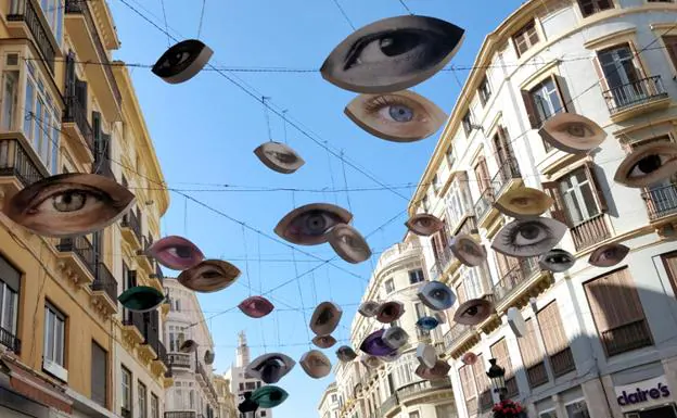 Así luce la calle Larios para la Noche en Blanco. 