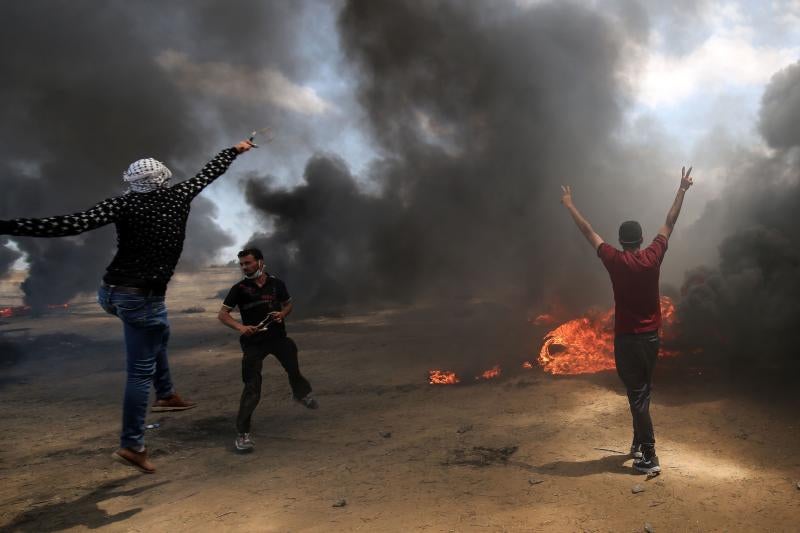 Más de cuarenta muertos y más de un millar de fallecidos en Gaza, en las protestas contra la embajada de EE UU en Jerusalén