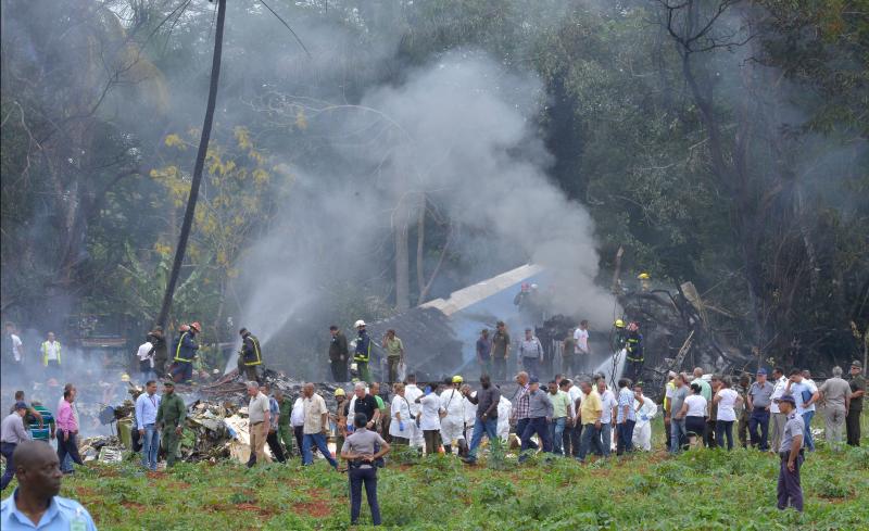 El aparato siniestrado, un Boeing 737 de la compañía Cubana de Aviación, se dirigía a Holguín con 113 personas a bordo