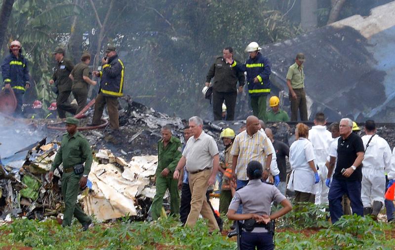 El aparato siniestrado, un Boeing 737 de la compañía Cubana de Aviación, se dirigía a Holguín con 113 personas a bordo