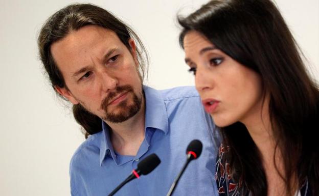 Pablo Iglesias e Irene Montero.