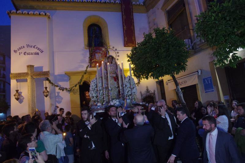 El barrio de la Victoria se vuelca con el desfile de la imagen