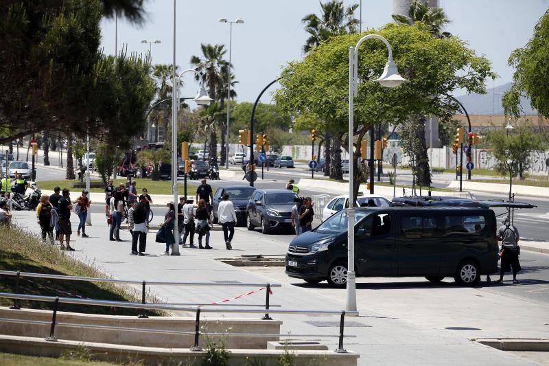 La calle Pacífico, en la capital, sede del rodaje de escenas de persecución