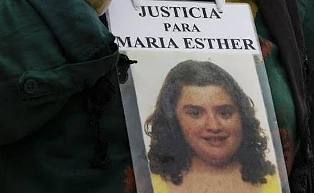 María Esther fue asesinada a golpes con una piedra. 