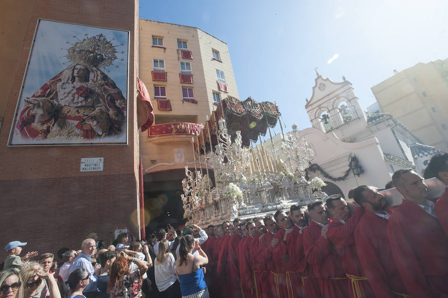 Los recorrido procesionales de las Vírgenes de la Victoria, Soledad de Mena, Dolores del Puente, Carmen de El Perchel, Rocío, María Auxiliadora, Amargura (Zamarrilla), Trinidad, Esperanza y Dolores de la Expiración
