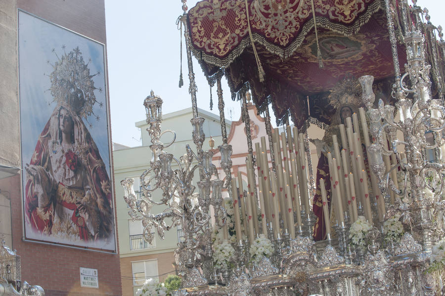 Los recorrido procesionales de las Vírgenes de la Victoria, Soledad de Mena, Dolores del Puente, Carmen de El Perchel, Rocío, María Auxiliadora, Amargura (Zamarrilla), Trinidad, Esperanza y Dolores de la Expiración