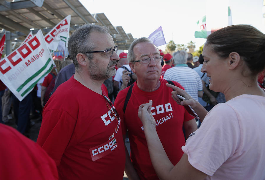 Los sindicatos celebraron la semana pasada una marcha por un convenio digno. 