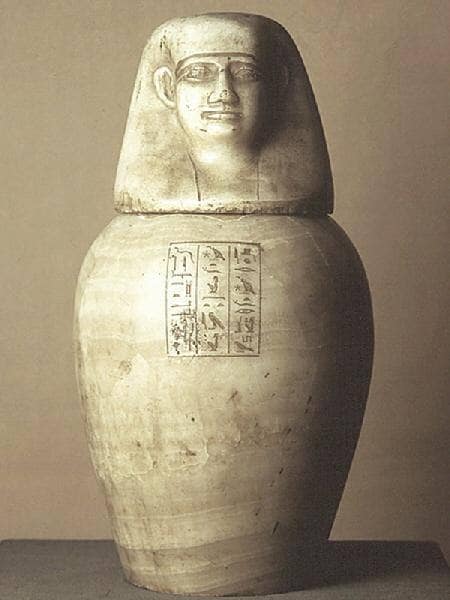 Vaso canopo egipcio de Churriana.