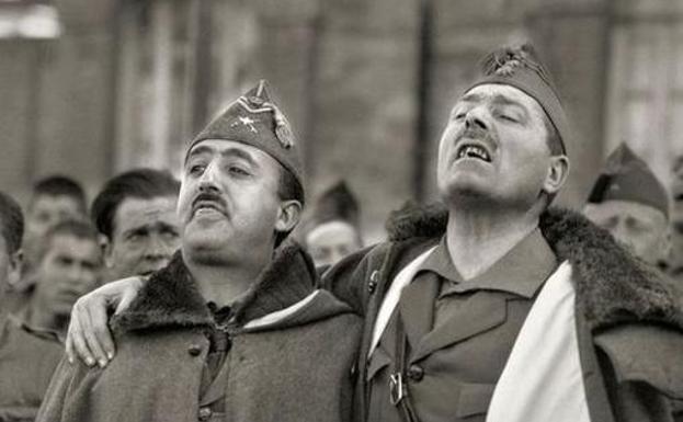 Astray, junto a Francisco Franco.