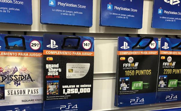 Tarjetas prepago para juegos digitales.